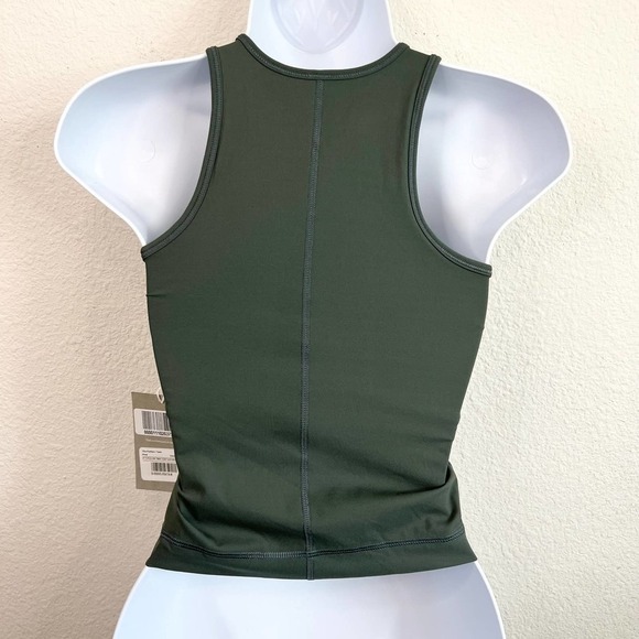 New Everlane The Perform Tank Cropped Athletic Pine Green Women's XXS Gym - Picture 2 of 3